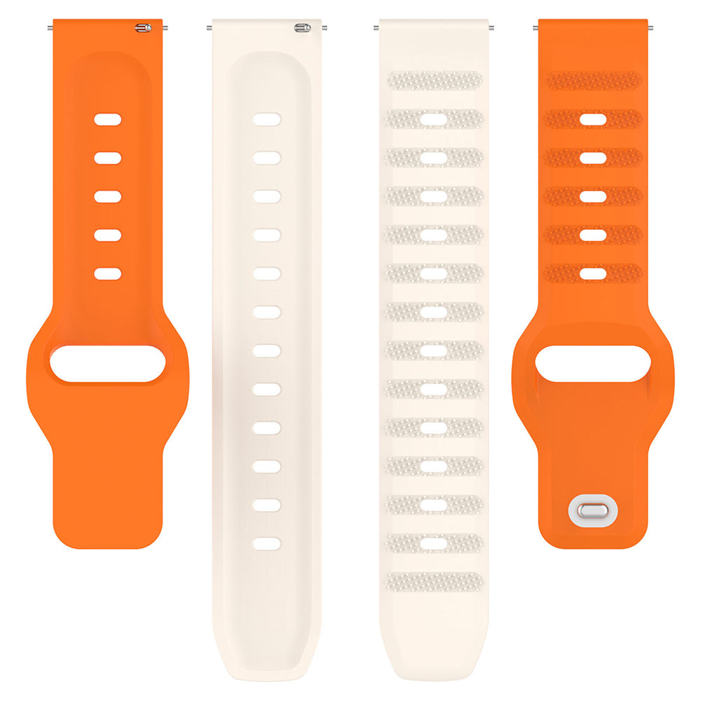 Techsuit - Watchband 22mm (W050) - Huawei Watch GT 2 (46mm)/GT 2 Pro/GT 3 Pro (46mm)/Ultimate, Xiaomi Watch S1 - Orange Beige