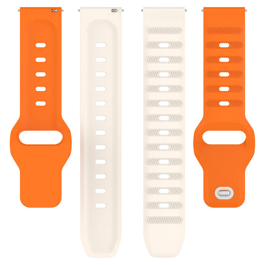 Techsuit - Watchband 22mm (W050) - Huawei Watch GT 2 (46mm)/GT 2 Pro/GT 3 Pro (46mm)/Ultimate, Xiaomi Watch S1 - Orange Beige