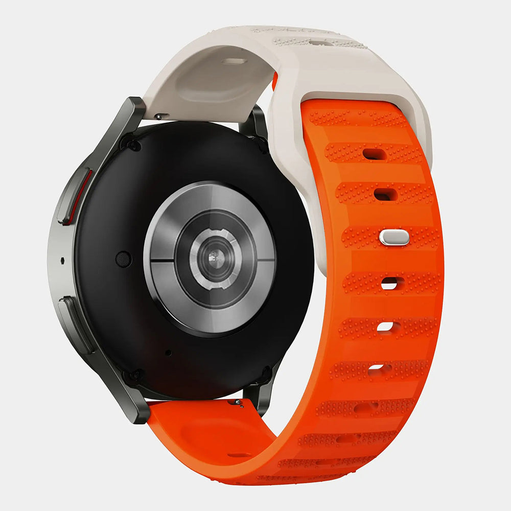 Techsuit - Watchband 22mm (W050) - Huawei Watch GT 2 (46mm)/GT 2 Pro/GT 3 Pro (46mm)/Ultimate, Xiaomi Watch S1 - Orange Beige