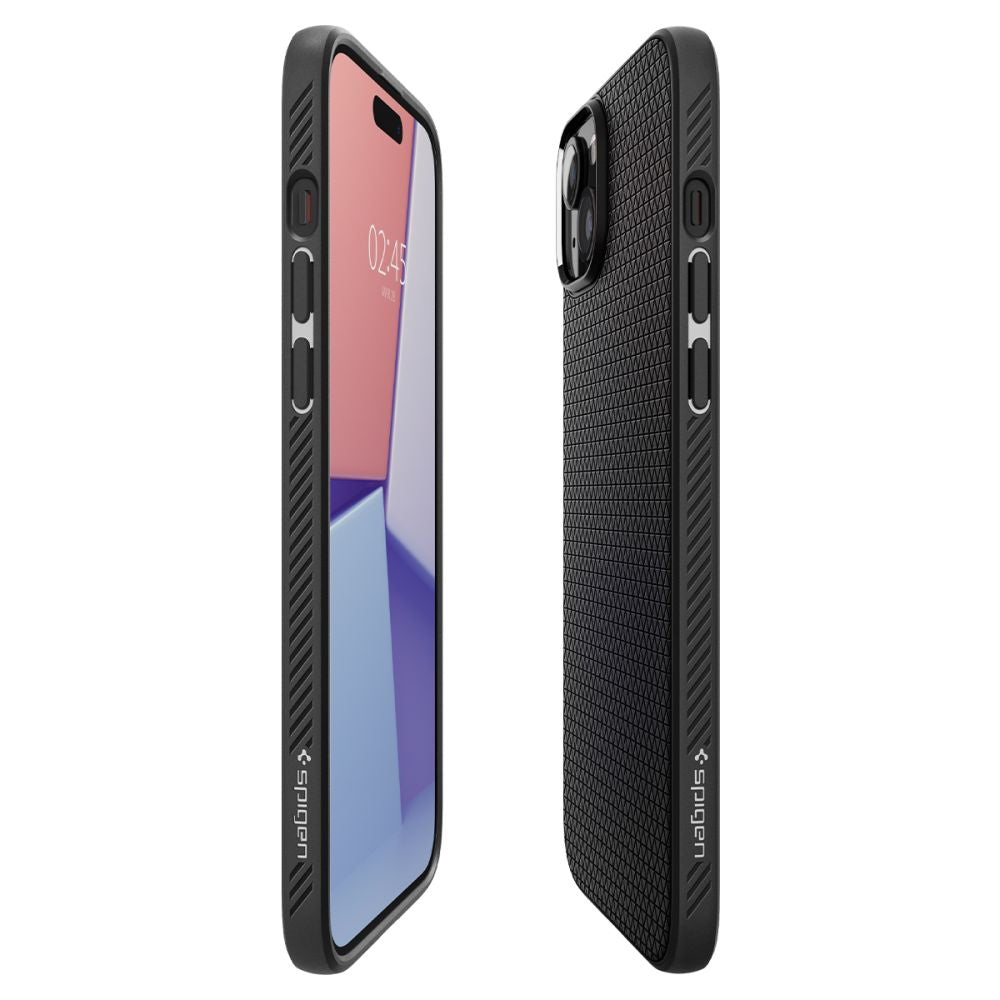 Калъф Spigen Liquid Air - iPhone 15 - Черен