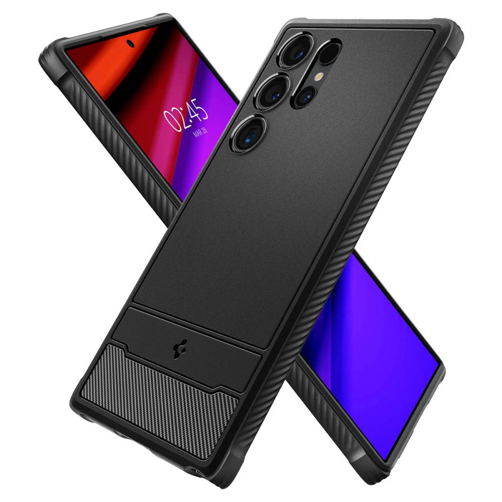 Калъф Spigen Rugged Armor - Galaxy S24 Ultra - Черен