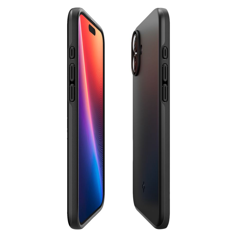 Калъф Spigen Thin Fit - iPhone 16 Plus - Черен