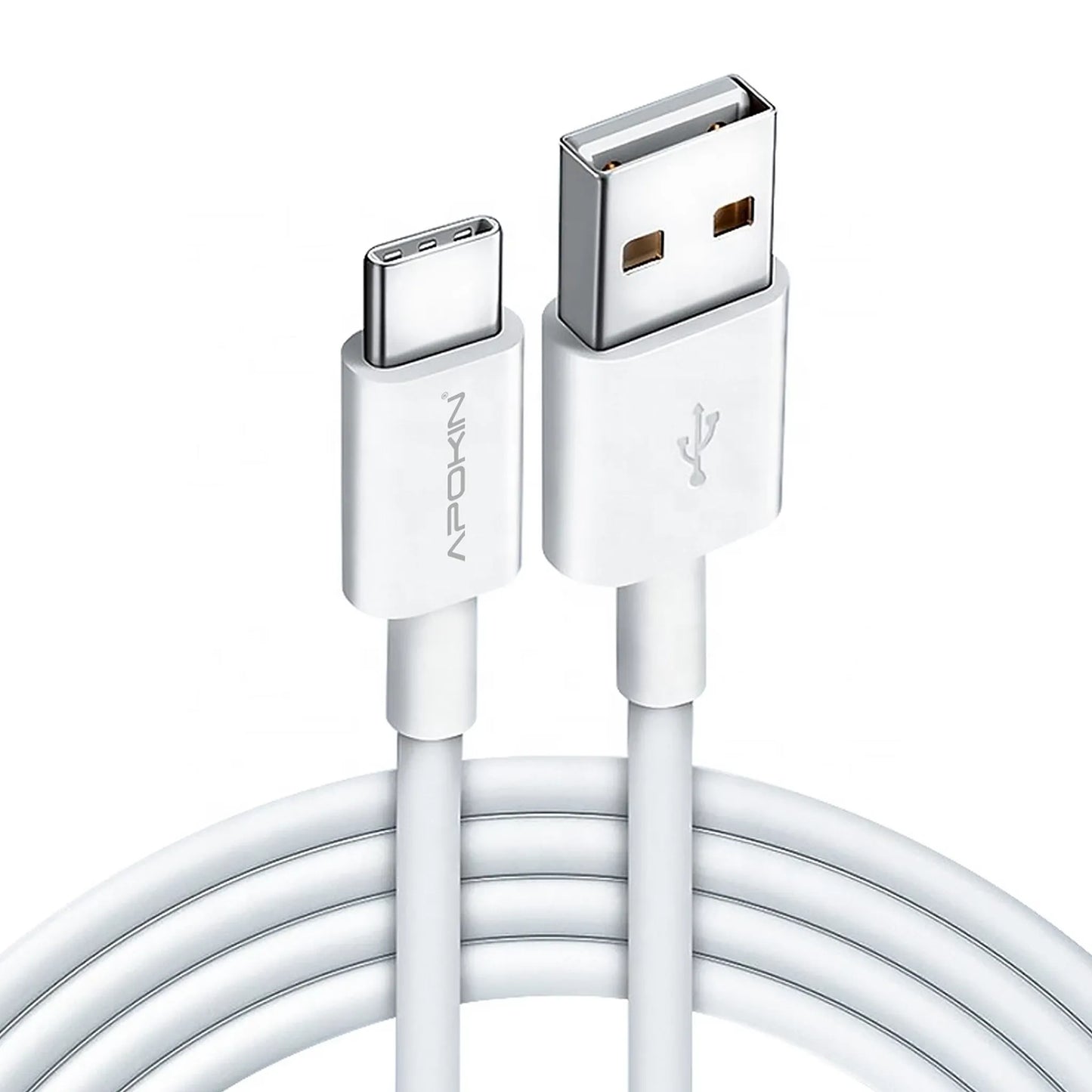 Кабел за данни и бързо зреждане– USB-A (18W/2.4А) → Type-C (2m.)–Бяло