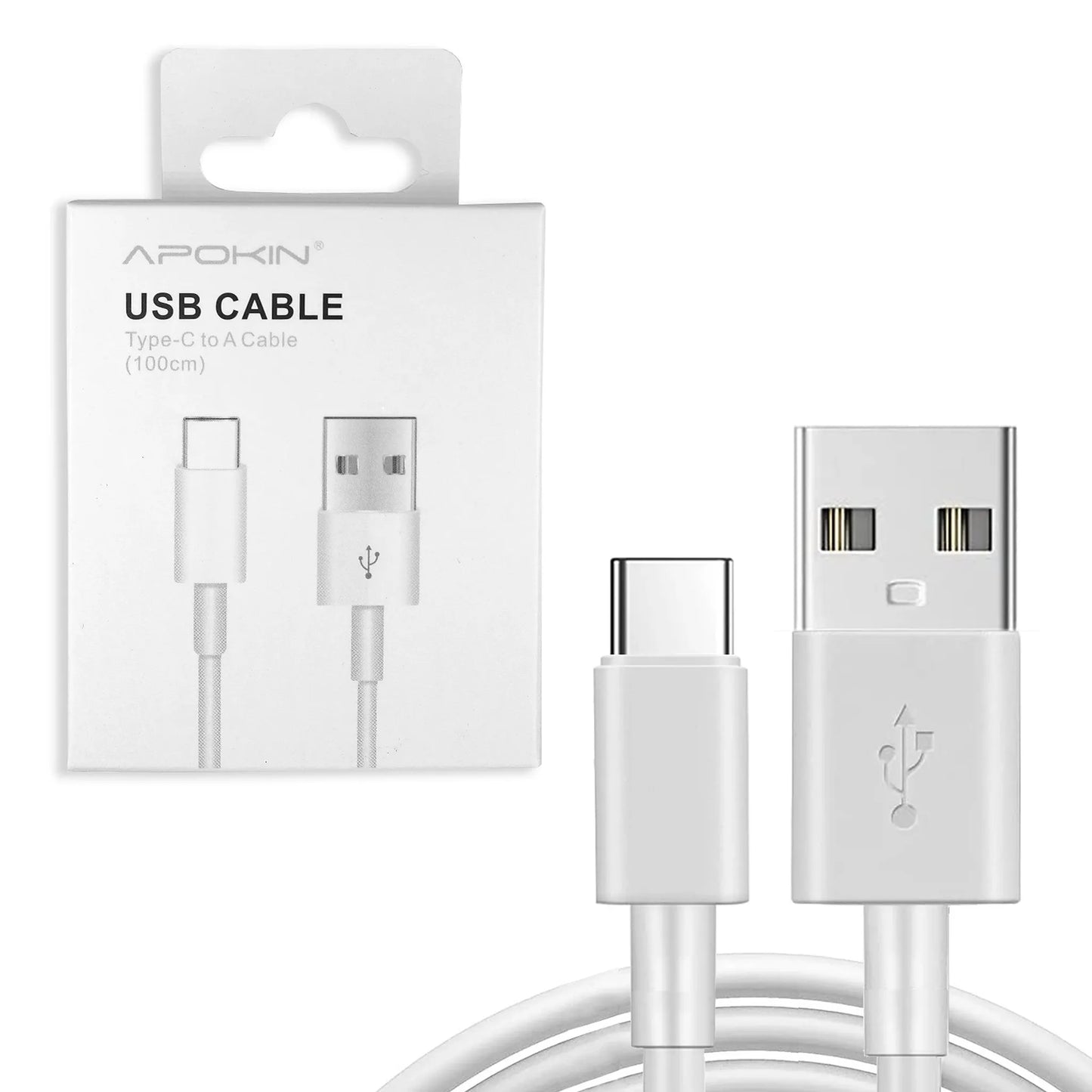 Kабел USB-A→ Type-C– 1 метър– Apokin Original Type Box