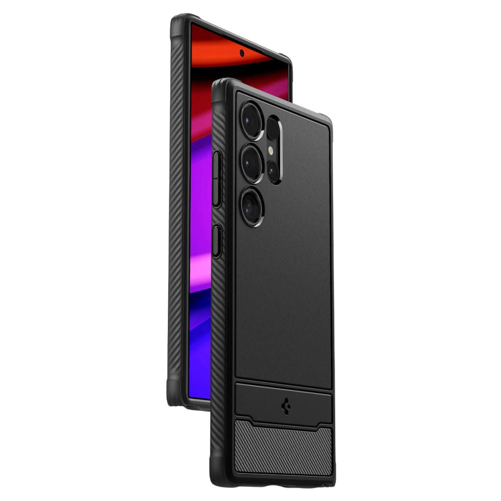 Калъф Spigen Rugged Armor - Galaxy S24 Ultra - Черен