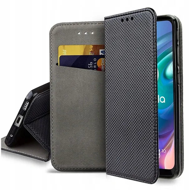 Smart Book Magnet–Калъф Тефтер–Motorola Moto G84 5G–Черен
