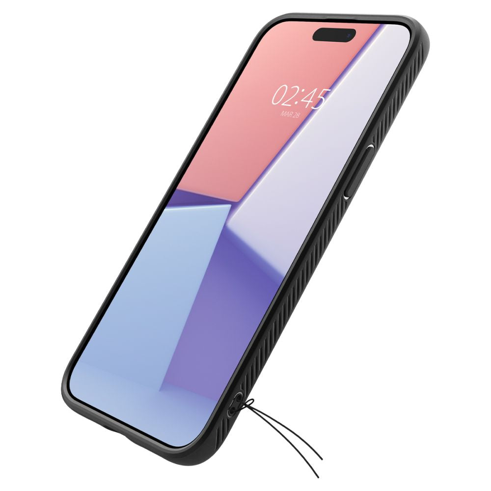 Калъф Spigen Liquid Air - iPhone 15 Pro - Черен