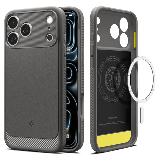 Калъф Spigen Rugged Armor - iPhone 17 Pro Max - Сив