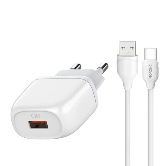 NORDIC 220V 18W, 1A + cable A-C–Бяло  - HQ-001