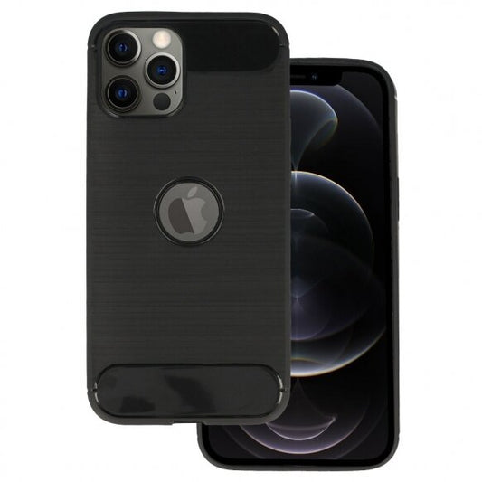 Калъф Carbon–iPhone 12/12 Pro–Черен