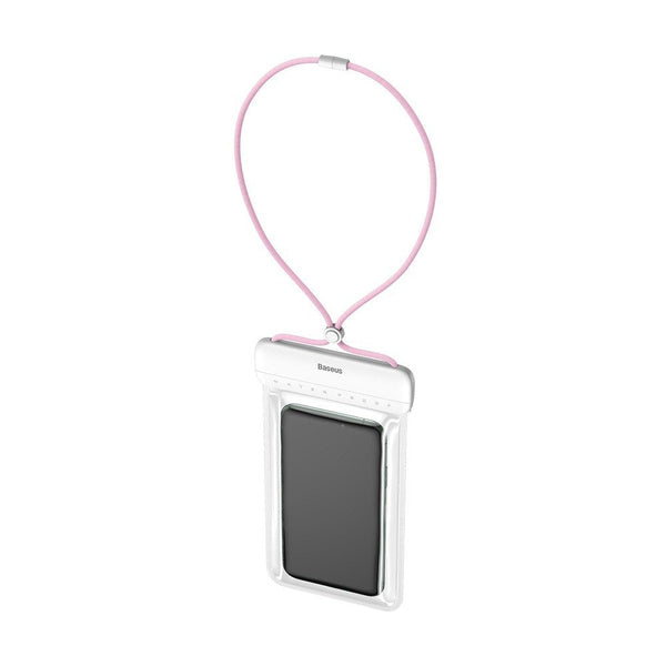 Baseus - Waterproof Case Let"s Go (ACFSD-D24) - Universal Cover for Mobile Phones, IPX8, max 7.2" - Pink