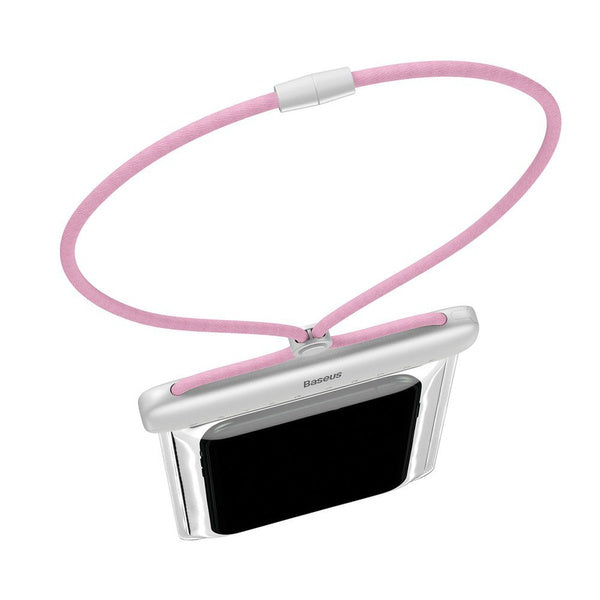 Baseus - Waterproof Case Let"s Go (ACFSD-D24) - Universal Cover for Mobile Phones, IPX8, max 7.2" - Pink