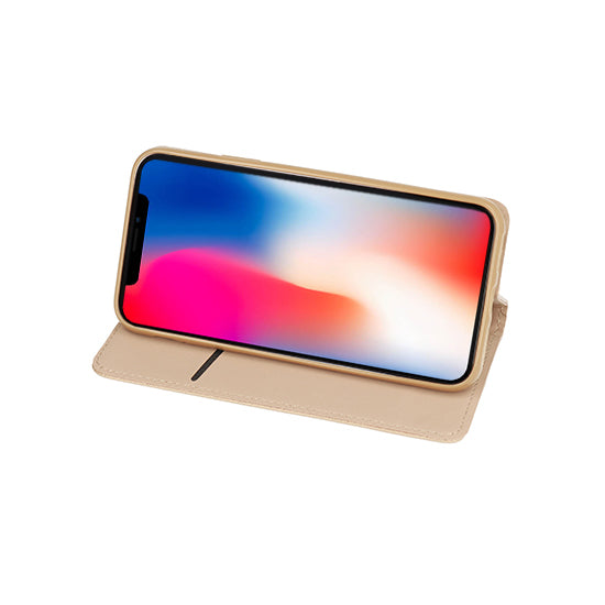 Калъф тефтер – Smart Book MAGNET – iPhone 13 Pro Max – Златист