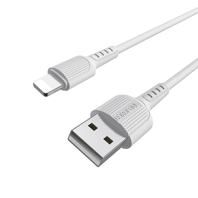 Borofone – Кабел BX16 Easy – USB → Lightning 2A – 1m. – Бял