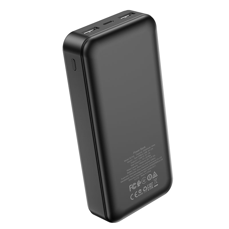 Borofone – Borofone Power Bank 20000Mah BJ14A Freeway 2Xusb – Черен