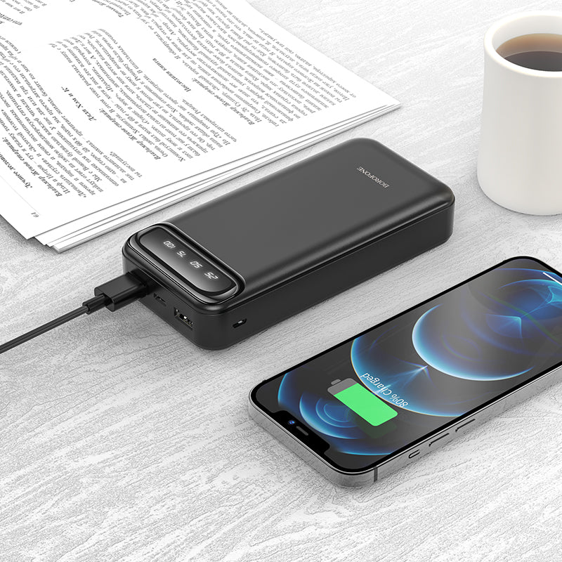 Borofone – Borofone Power Bank 20000Mah BJ14A Freeway 2Xusb – Черен