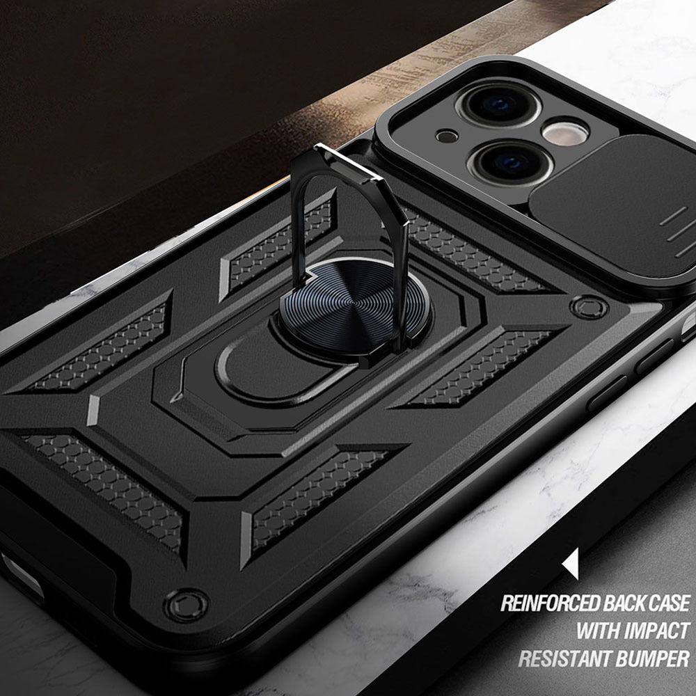 Калъф силикон – Slide Camera Armor  – Samsung Galaxy A52/A52S– Черен