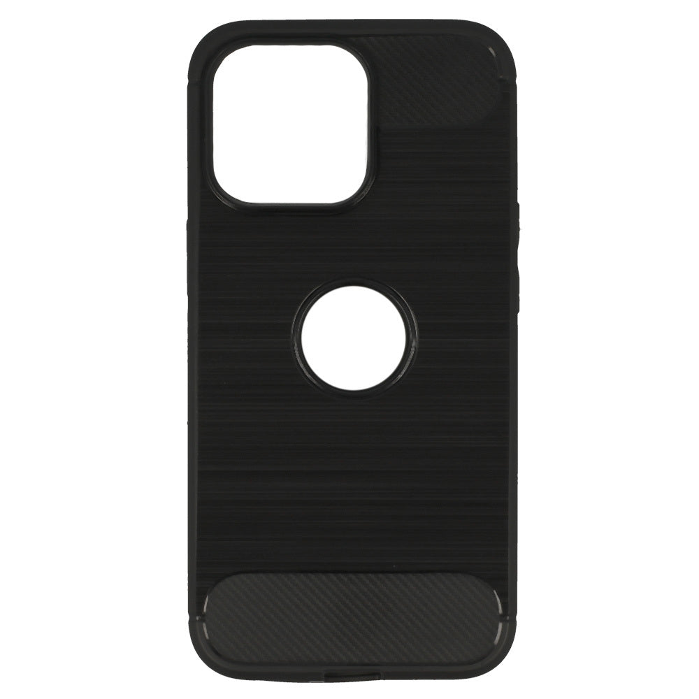 Калъф силикон – 2 mm Perfect – Carbon – iPhone 13 Pro – Черен