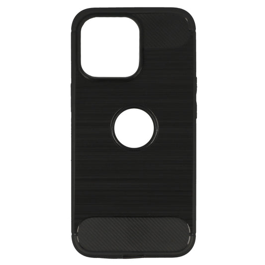 Калъф силикон – 2 mm Perfect – Carbon – iPhone 13 Pro Max – Черен
