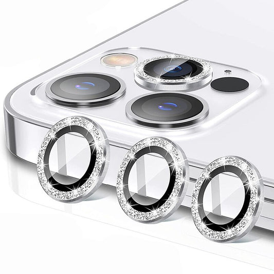 Закален Стъклен протектор – HARD DIAMOND (3 обектива) – iPhone 13 Pro/13 Pro Max – Златист