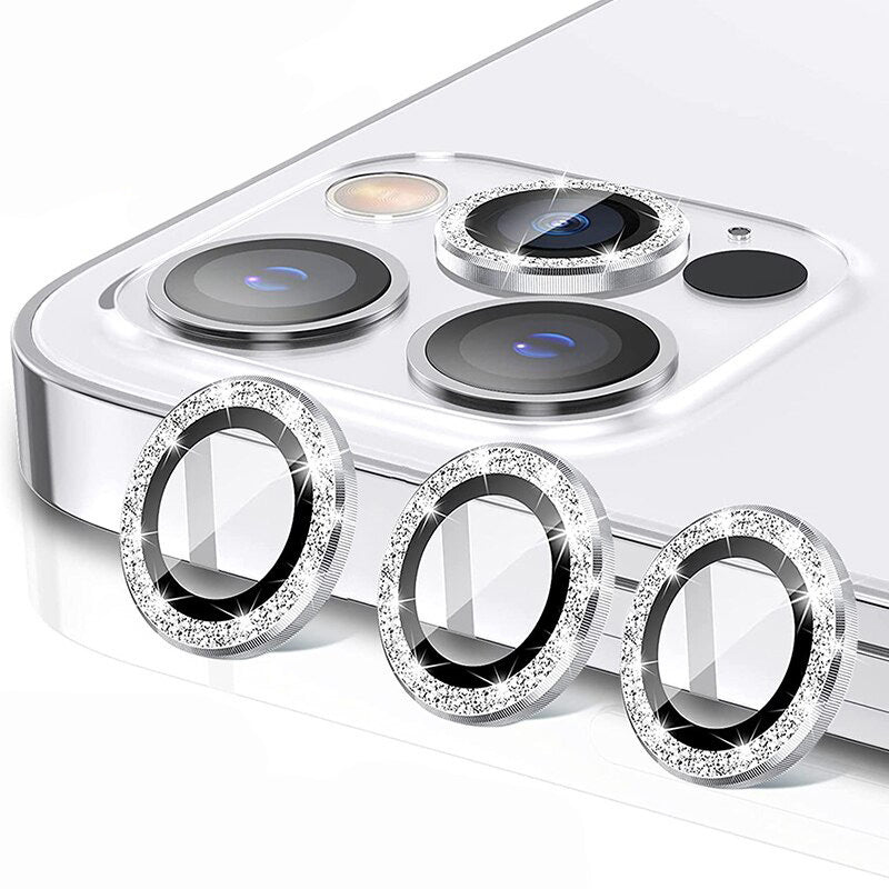 Закален Стъклен протектор – HARD DIAMOND  (3 обектива) – iPhone 13 Pro/13 Pro Max – Златист