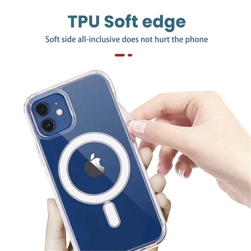 Калъф – Калъф MagSilicone Case – iPhone 14 Pro Max – Прозрачен