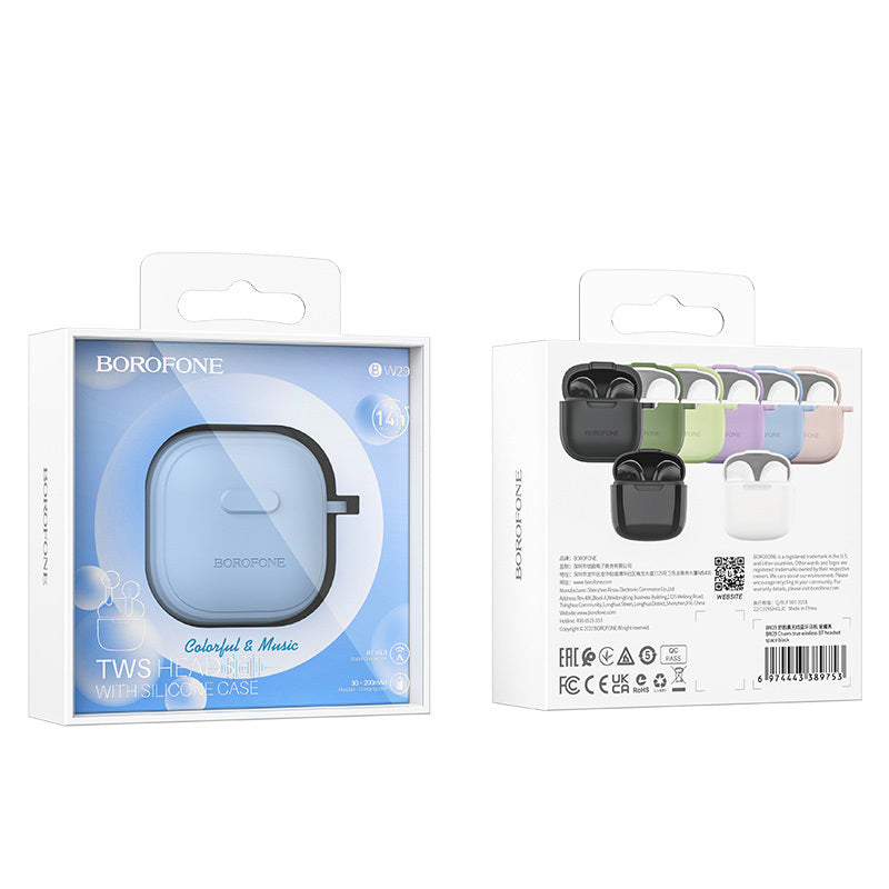 Borofone –Безжични Bluetooth слушалки – TWS BW29 Charm Синe