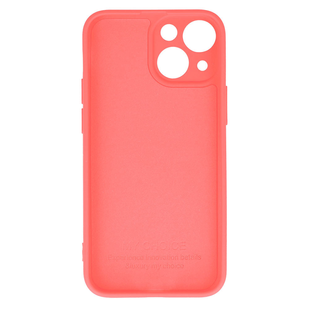 Калъф силикон – Vennus Silicone Heart Case – iPhone 14 Plus – Коралов