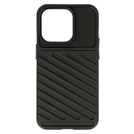 Калъф силикон – Thunder – iPhone 14 Pro Max – Черен