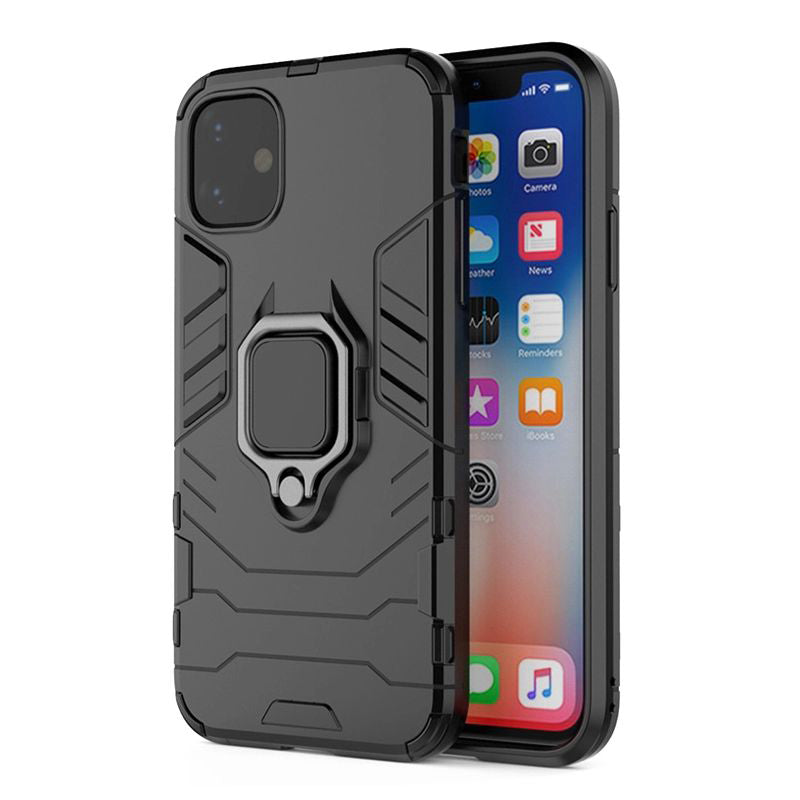 Калъф силикон – Ring Armor Camshield – iPhone 13 Pro – Черен