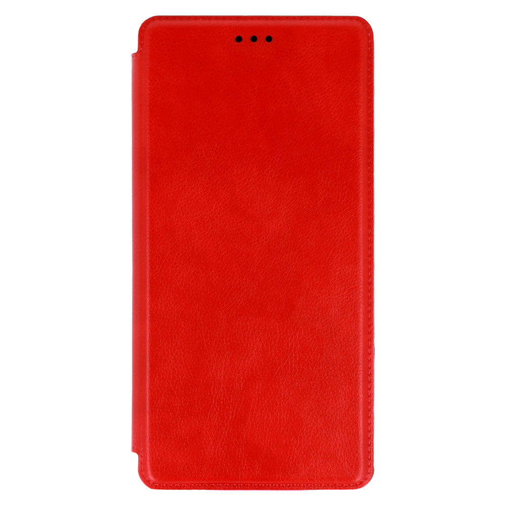 Калъф тефтер – Razor Leather Book – Samsung Galaxy S23 Plus – Червен