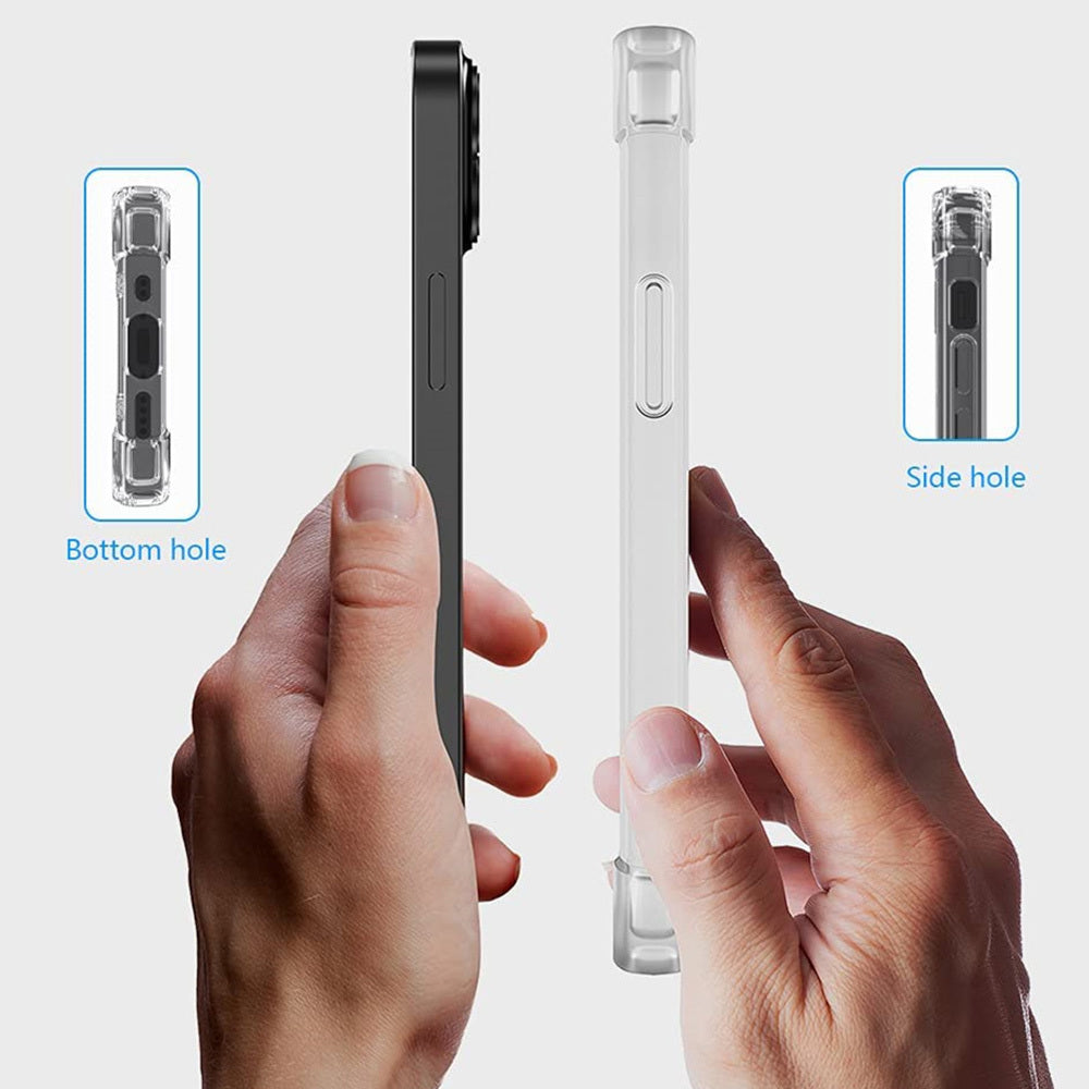 Калъф силикон – 2 mm Perfect –ANTI SHOCK 0,5mm – iPhone 12 Pro Max – Прозрачен