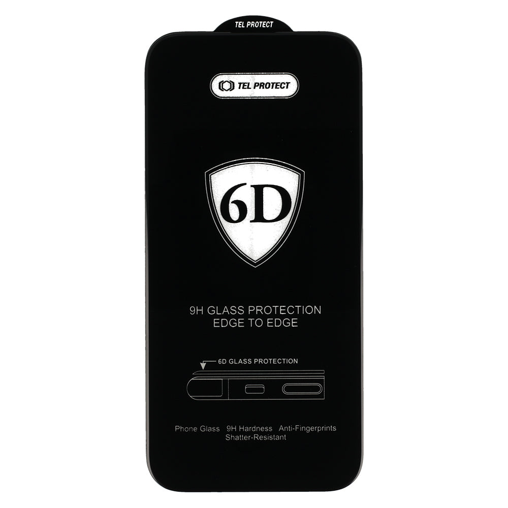 Закален Стъклен протектор – Tel Protect Full Glue 6D – iPhone 13 Pro Max – Черен