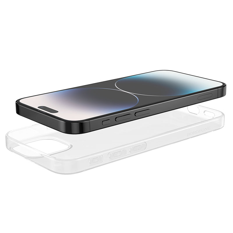 Калъф силикон – Borofone BI4 Ice Series – iPhone 15 Pro Max – Прозрачен