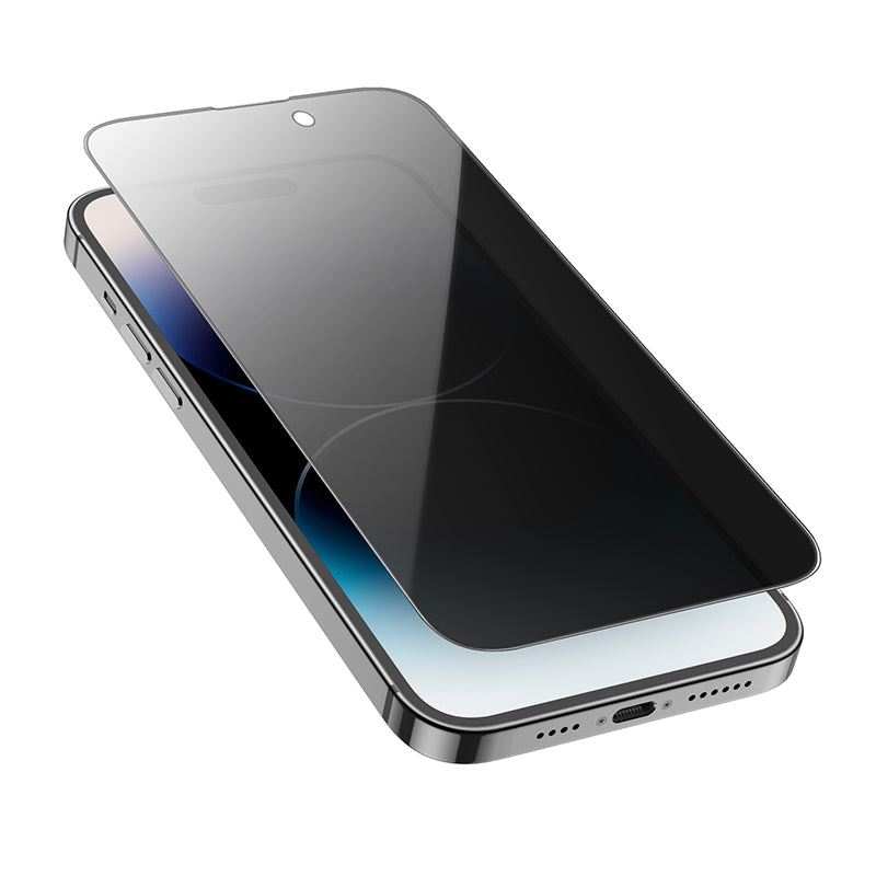 Borofone – Закален Стъклен протектор – BF7 Diamond Armor Full Screen – Anti spy   – iPhone 15 Pro