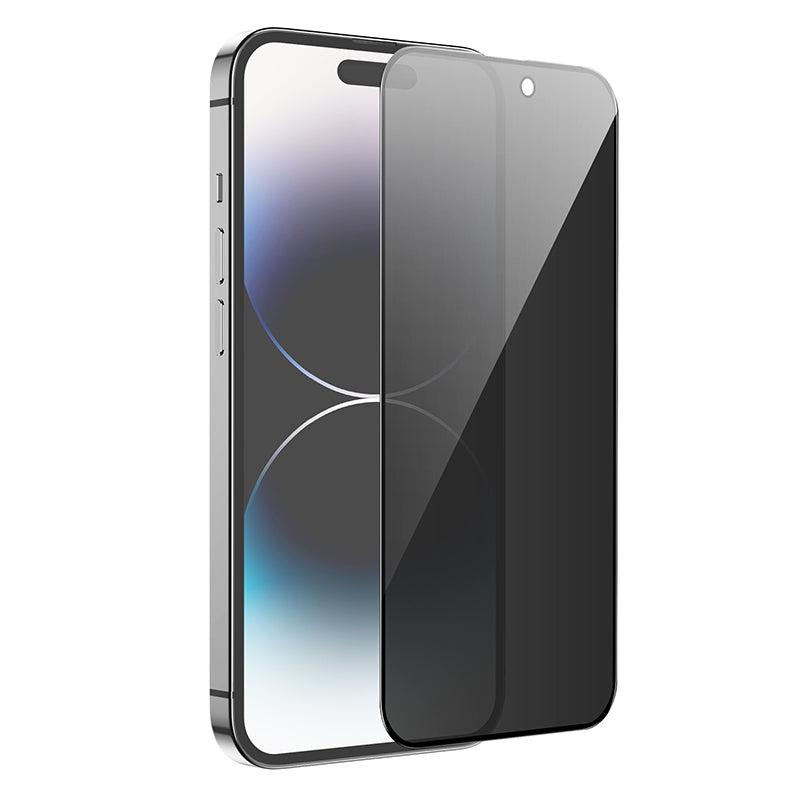 Borofone – Закален Стъклен протектор – BF7 Diamond Armor Full Screen – Anti spy   – iPhone 15 Pro Max