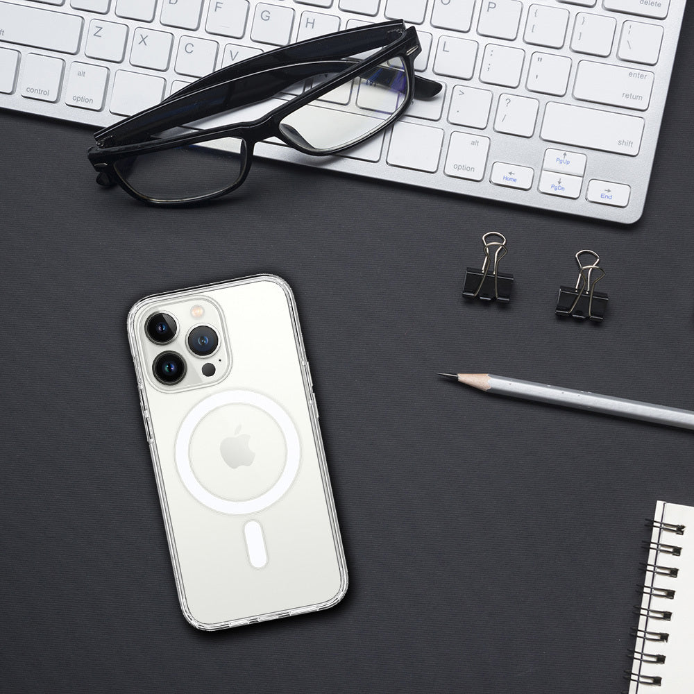 Калъф–Акрилен твърд–MagSafe – iPhone 13 Pro – Прозрачен