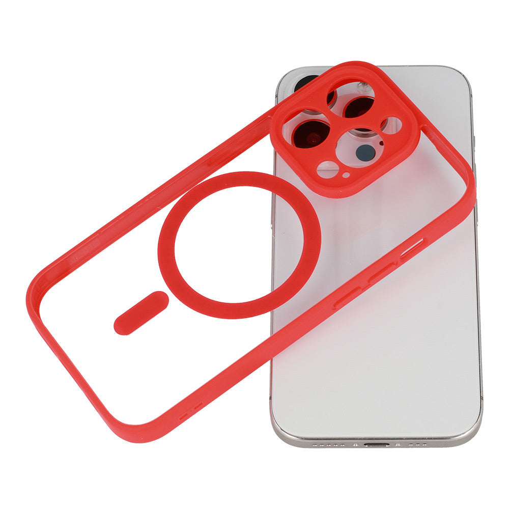 Калъф–Акрилен твърд–MagSafe  – iPhone 12 – Червен
