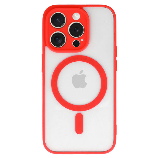 Калъф–Акрилен твърд–MagSafe  – iPhone 12 Pro – Червен