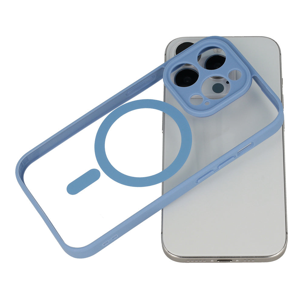 Калъф–Акрилен твърд–MagSafe – iPhone 13 Pro Max – Светло син