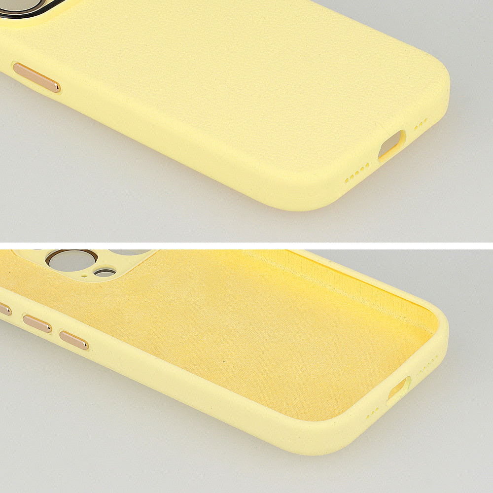 Калъф – Tel Protect Lichi Soft – iPhone 15 Plus – Жълт