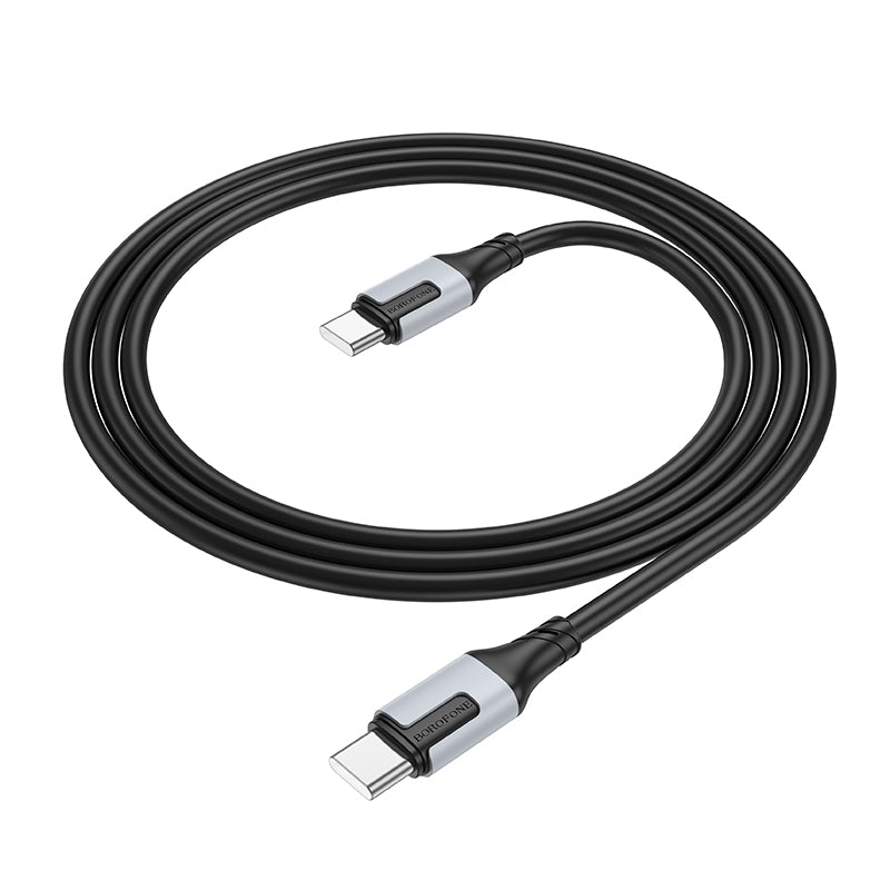 Borofone – Кабел Bx101 Creator – Type-C към  Type-C 60W 3A 1m. – Черен