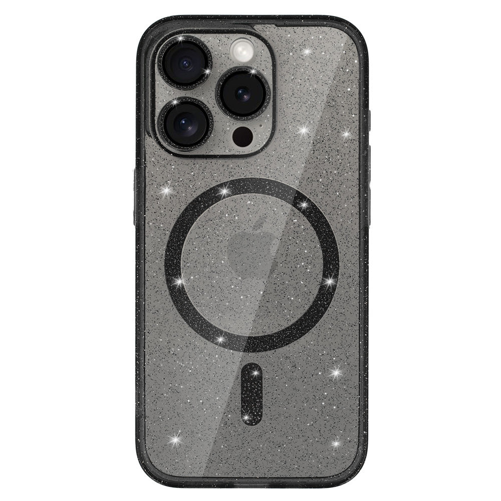 Калъф силикон – Блестящ – MagSafe – iPhone 13 – Черен