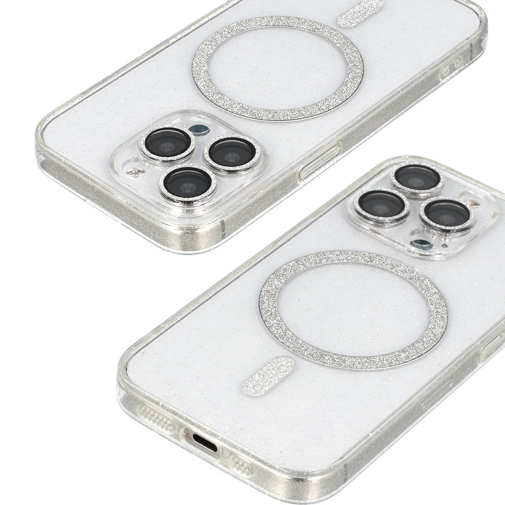 Калъф силикон –  Блестящ MagSafe Case – iPhone 14 – Прозрачен