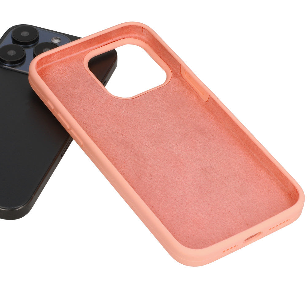 Калъф силикон – Silicone Lite Case – iPhone 13 Pro Max – Прасковен