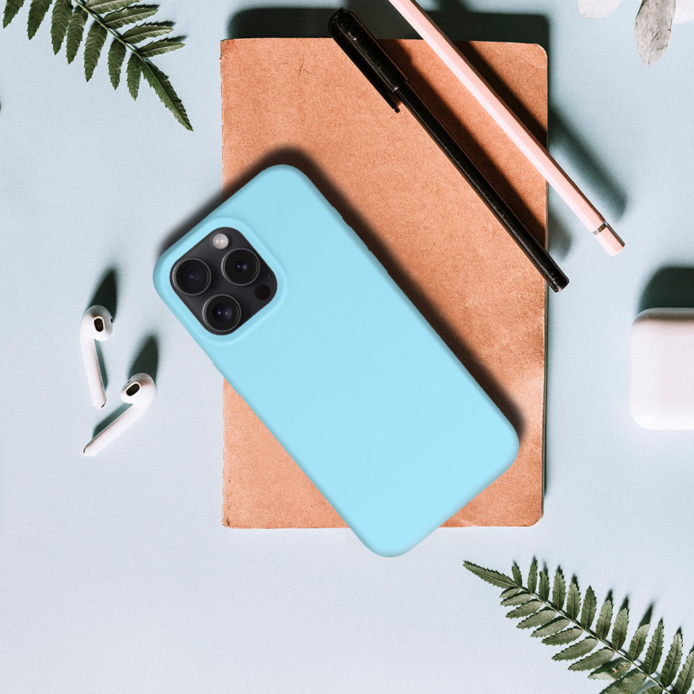 Калъф силикон – Silicone Lite Case – Светло син – iPhone 13 Pro Max