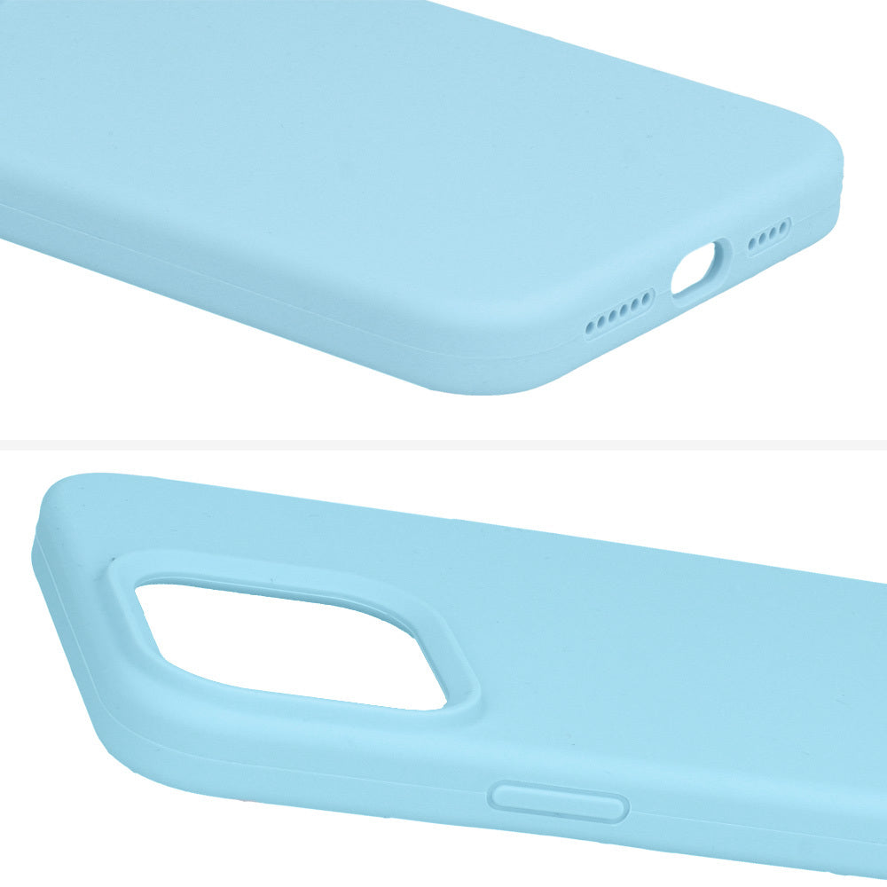 Калъф силикон – Silicone Lite Case –– iPhone 15 Plus – Светло син