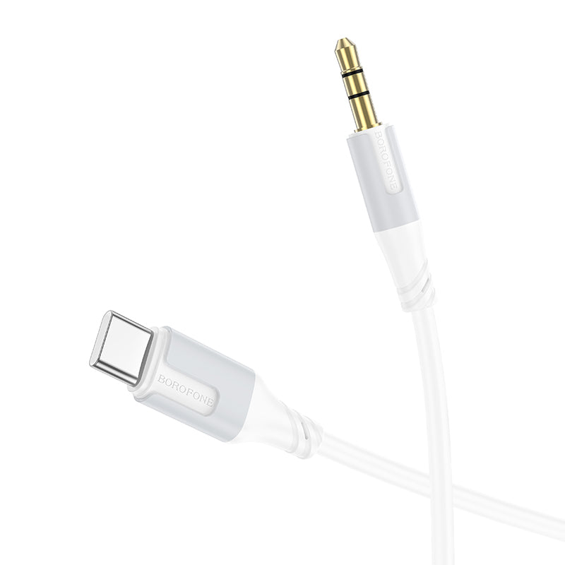Borofone – Кабел – Bl19 – Jack 3,5Mm → Type- C – 1m.– Бял