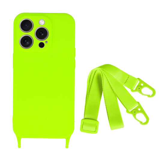 Калъф силикон – Strap Silicone Case – iPhone 12 Pro – Лайм