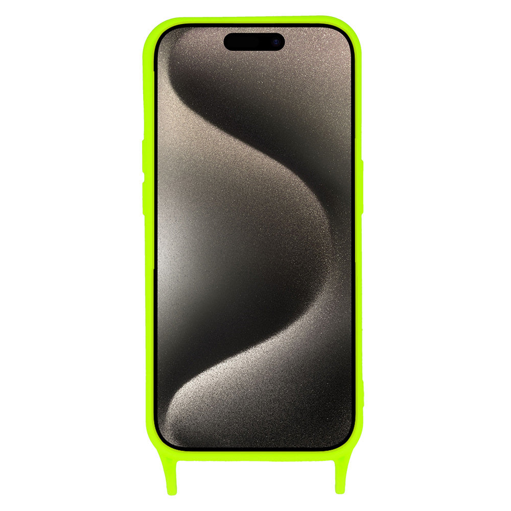 Калъф силикон – Strap Silicone Case – iPhone 12 Pro – Лайм